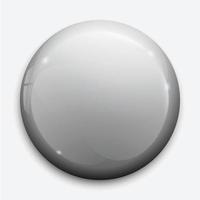 3d glossy button or badge. vector