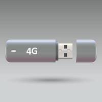 módem inalámbrico usb, módem de internet portátil 4g. vector