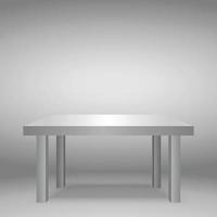 Mesa 3d, plataforma, soporte. plantilla para la presentación de objetos. vector