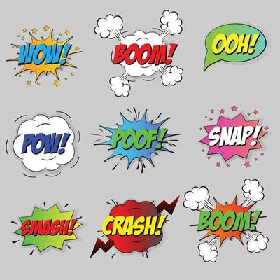 omg comic onomatopoeia 5177051 Vector Art at Vecteezy