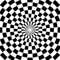 Checkered Spiral Swirl Background vector