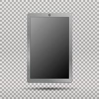 Realistic tablet pc computer with blank screen vector