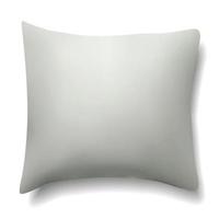 almohada de vector blanco. plantilla en blanco realista