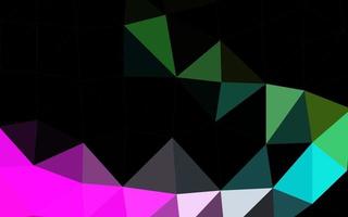 Dark Multicolor, Rainbow vector polygon abstract background.