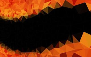 Light Orange vector shining triangular background.