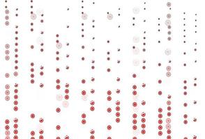 Light Red vector pattern with christmas snowflakes.