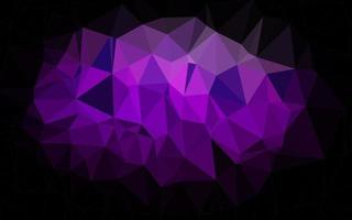 Dark Purple vector polygonal pattern.