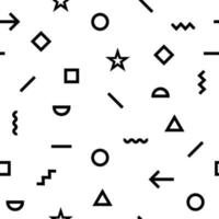 Vector geometric pattern with hipster forms.