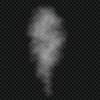 smoke or cloud isolated, transparent effect. vector
