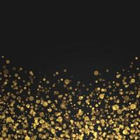 gold glitter particles background effect Template for your design vector