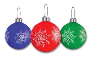 realistic shiny hanging christmas ball Template for your design vector