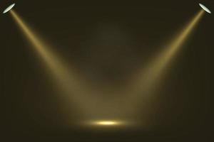 Spotlight on dark stage background Template for your design vector