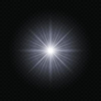 Sun light flash with lens flare effect Template for your design