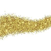 Gold Foil Glitter Texture Isolated Template for your design vector