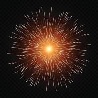 Star burst with sparkles. Template for your design vector