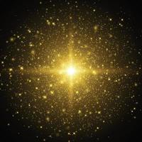 Star burst space background with sparkles. Template for your design vector