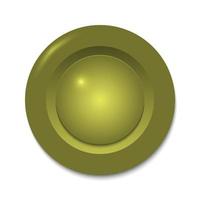 Gold Circle Button Template for your design vector