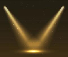 Spotlight on dark stage background Template for your design vector