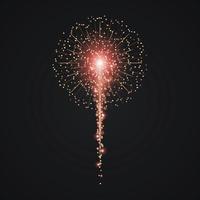 Vector gold Firework Template for your design