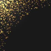 gold glitter particles background effect Template for your design vector