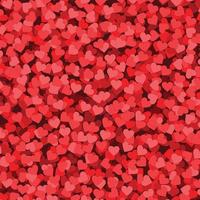 plantilla de fondo del día de san valentín de confeti de corazón para su diseño vector