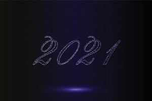 Happy new year 2021 background Template for your design vector