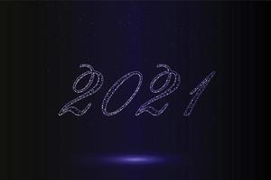 Happy new year 2021 background Template for your design vector