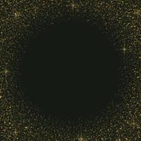 gold glitter particles background effect Template for your design vector