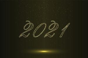 Happy new year 2021 background Template for your design vector