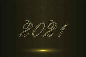 Happy new year 2021 background Template for your design vector