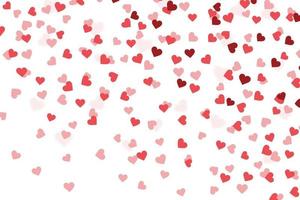 Heart confetti valentines day background Template for your design vector