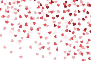 Heart confetti valentines day background Template for your design vector