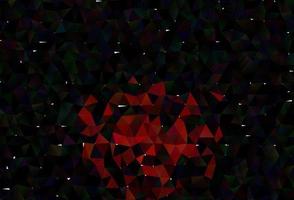 vector rojo claro brillante patrón triangular.