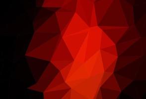 Dark Red vector abstract polygonal cover.