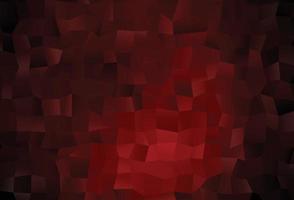 Dark Red vector abstract polygonal texture.