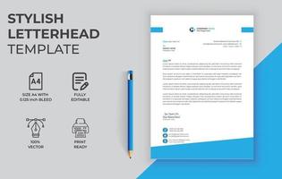 New and Corporate letterhead template design vector