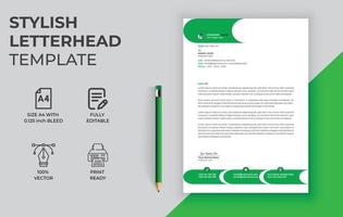 New and Corporate letterhead template design vector