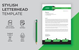 Corporate letterhead template design vector