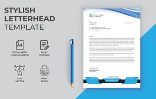 New and Corporate letterhead template design vector