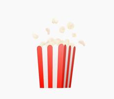 Pop corn vector icon isolated on white background