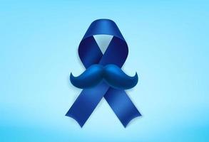 cinta de seda blye de concienciación sobre el cáncer de próstata vector