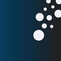 dark blue background cover with bubbles vector