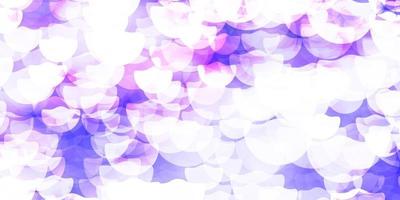 Light Purple vector background with spots.