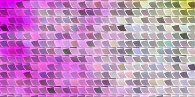 Light Pink, Yellow vector background with rectangles.