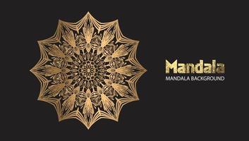 Mandala design mandala vector round luxury design golden brush text.