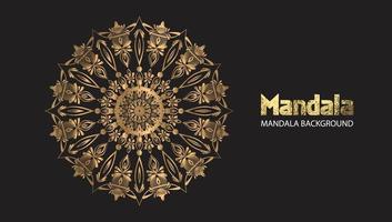 Mandala design mandala vector round luxury design golden brush text.