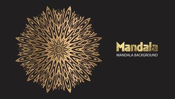 Mandala design mandala vector round luxury design golden brush text.