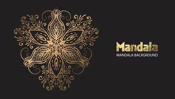 Mandala design mandala vector round luxury design golden brush text.