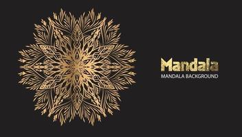 Mandala design mandala vector round luxury design golden brush text.