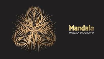 Mandala design mandala vector round luxury design golden brush text.